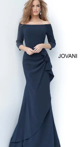 Jovani 00446 Gorgeous Off the Shoulder Long Gown