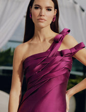 Load image into Gallery viewer, Frascara 4811 One Shoulder Silk Gown with Bow Detail
