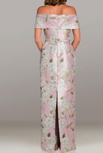 Load image into Gallery viewer, Feriani Off the Shoulder Gown in a Rose Print
