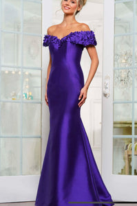 Rina DiMontella RD3254 Off the Shoulder Mikado Gown