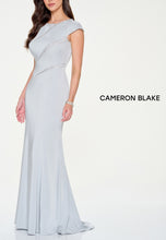 Load image into Gallery viewer, Cameron Blake CB204 Long Gown with Cap Sleeves
