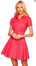 Load image into Gallery viewer, Susana Monaco Poplin Shirt Dress in Framboise
