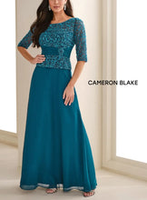 Load image into Gallery viewer, Cameron Blake 114657SL Long Sleeve Chiffon A-Line Dress

