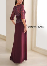 Load image into Gallery viewer, Cameron Blake 114657SL Long Sleeve Chiffon A-Line Dress
