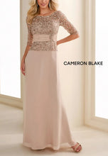 Load image into Gallery viewer, Cameron Blake 114657SL Long Sleeve Chiffon A-Line Dress
