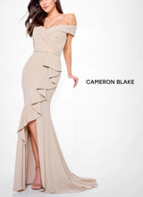 Load image into Gallery viewer, Cameron Blake CB3236 Sparkling Fit and Flare Long Gown
