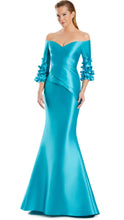 Load image into Gallery viewer, Daymor 3049 Off the Shoulder with 3/4 Sleeve and Flower Detail
