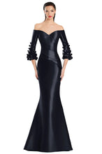 Load image into Gallery viewer, Daymor 3049 Off the Shoulder with 3/4 Sleeve and Flower Detail
