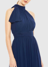 Load image into Gallery viewer, Macduggal 55035 Sleeveless Halter Chiffon Dress with Bow
