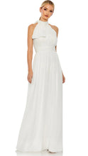 Load image into Gallery viewer, Macduggal 55035 Sleeveless Halter Chiffon Dress with Bow
