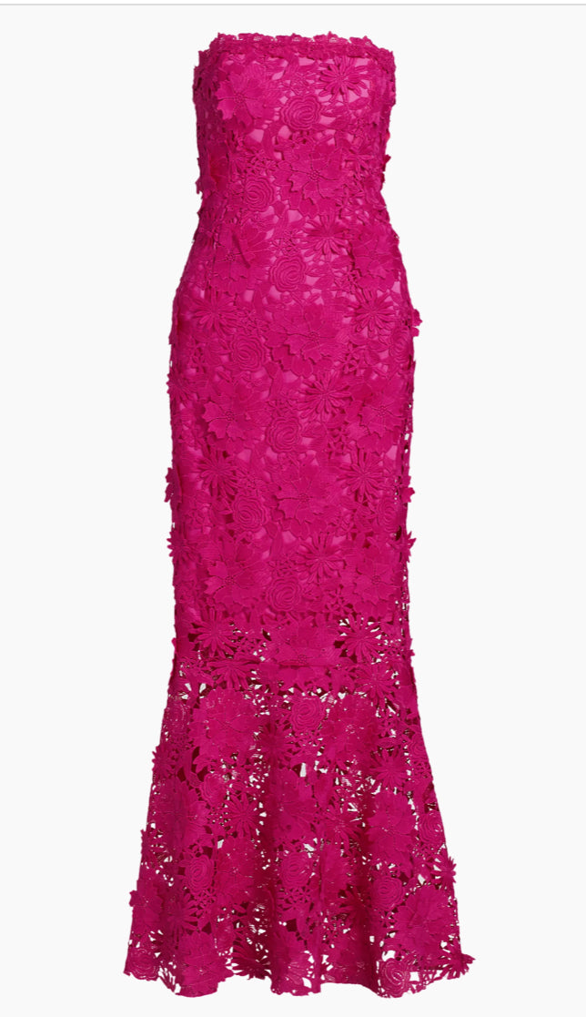 Generation Love Mirelle Lace Dress in Hibiscus Pink