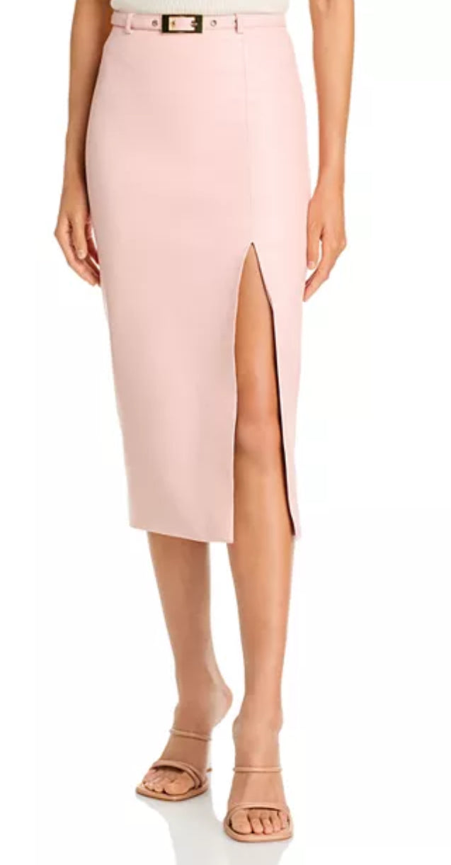 Generation Love Kiva Vegan Leather Skirt in Angelic Pink