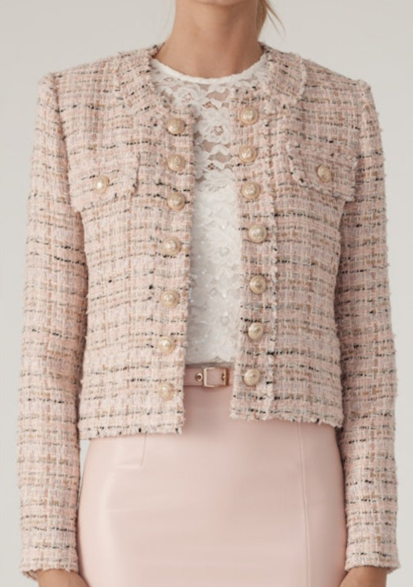Generation Love Karson Jacket in Light Pink melange – Gigi's