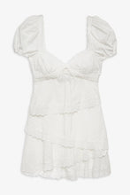 Load image into Gallery viewer, For Love and Lemons Rosalyn Mini Dress in White
