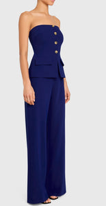 Amanda Uprichard Yadira Jumpsuit in Navy