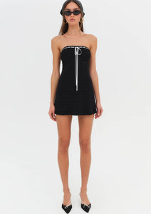 For Love and Lemons Mayfair Crochet Mini Dress