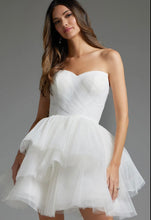 Load image into Gallery viewer, Jovani 41050 Strapless Off-White Mini Dress
