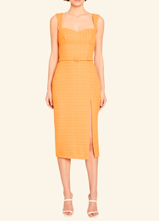 Amanda Uprichard Calabasas Midi in Orange
