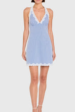 Load image into Gallery viewer, Amanda Uprichard Lilya Dress in Blue and White Stripe
