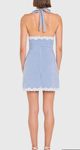 Load image into Gallery viewer, Amanda Uprichard Lilya Dress in Blue and White Stripe
