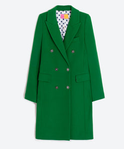 Vilagallo Car Coat in the Perfect Green