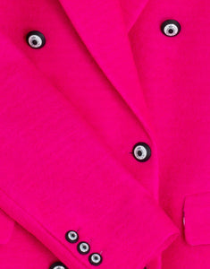Vilagallo Hot Pink Top Coat with Gorgeous Detail