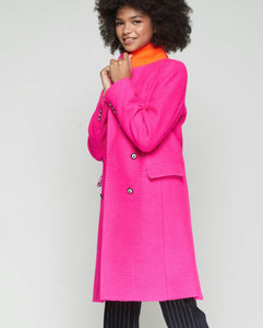 Vilagallo Hot Pink Top Coat with Gorgeous Detail