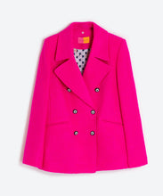 Load image into Gallery viewer, Vilagallo Hot Pink Jacket with White Fleece Detail
