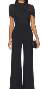 Amanda Uprichard Evianna Jumpsuit in Black