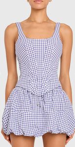 Amanda Uprichard Ryland Gingham Top