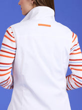 Load image into Gallery viewer, Tyler Boe Wellington Vest in White with Navy Trim
