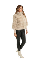 Load image into Gallery viewer, Love Token Samantha Faux Fur Jacket in Beige
