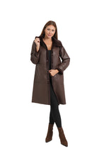 Load image into Gallery viewer, Love Token Austin Reversible Coat in Brown
