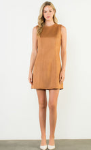 Load image into Gallery viewer, THML THS1802 Sleeveless Suede Dress in Caramel
