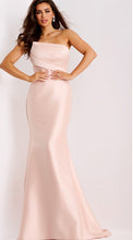 Load image into Gallery viewer, Jovani 44532 Stunning Satin Twill Gown in Blush
