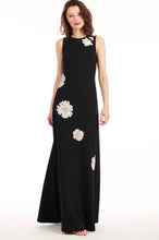 Load image into Gallery viewer, Emily Shalant Sleeveless Long Gown with Beaded Appliqués

