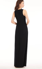 Load image into Gallery viewer, Emily Shalant Sleeveless Long Gown with Beaded Appliqués
