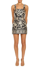 Load image into Gallery viewer, Amanda Uprichard Brianne Dress in Babylon Black and Gold Print
