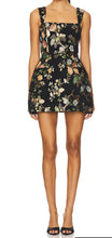 Load image into Gallery viewer, Amanda Uprichard Bethany Romper in Black and Gold
