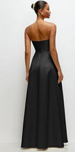 Load image into Gallery viewer, Dessy 3171 Strapless Satin Twill Draped Long Gown
