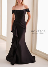 Load image into Gallery viewer, Montage M4202 French Blue Off the Shoulder Long Gown
