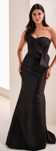 Load image into Gallery viewer, Cameron Blake CB831 Strapless Mikado Gown with Bow Detail
