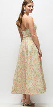 Load image into Gallery viewer, Dessy 3186RVO Floral Re-embroidered T-Length Gown with Bow
