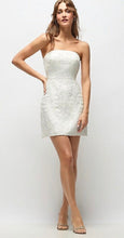 Load image into Gallery viewer, Dessy 3197 Strapless Linen Beaded Dress
