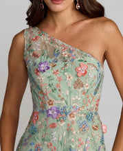 Load image into Gallery viewer, Macduggal 68606 One Shoulder Lace Embroidered Gown
