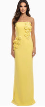 Load image into Gallery viewer, Jovani 46884 Long Strapless Gown with Flower Detail
