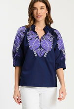 Load image into Gallery viewer, Tyler Boe Glorie Appliqué Shirt in Beacon Blue
