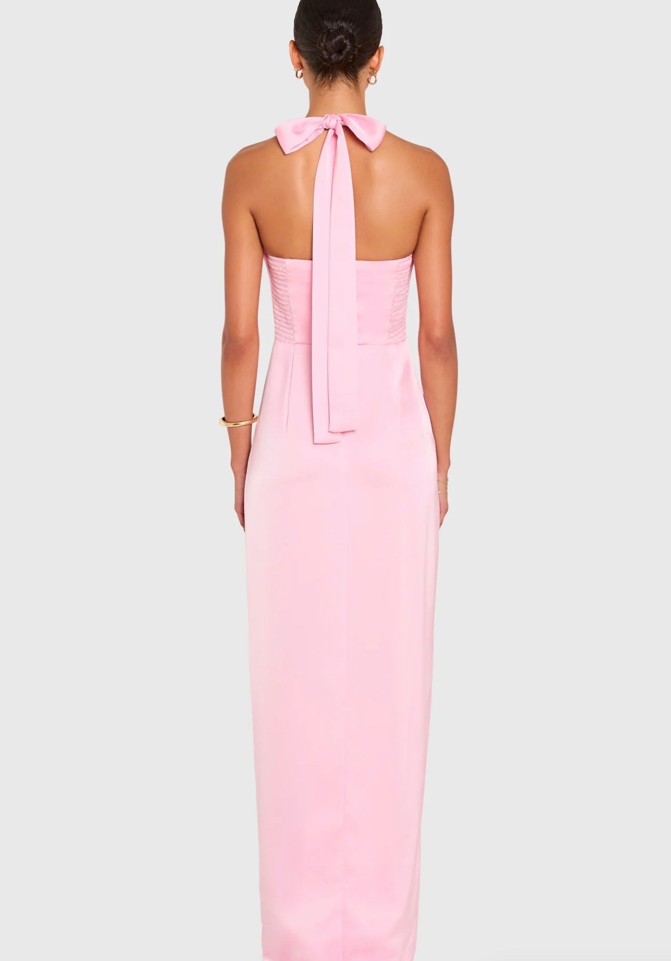 Amanda Uprichard Cynthia Gown in Light Pink – Gigi's Closette Ltd Amanda Uprichard Cynthia Gown in Light Pink – Gigi's Closette Ltd