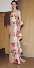 Load image into Gallery viewer, Audrey Brooks 6925 Strapless Floral Long Gown with Ruched Bodice

