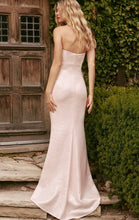 Load image into Gallery viewer, Frascara 5031 Strapless Gown with Floral Beaded Appliques
